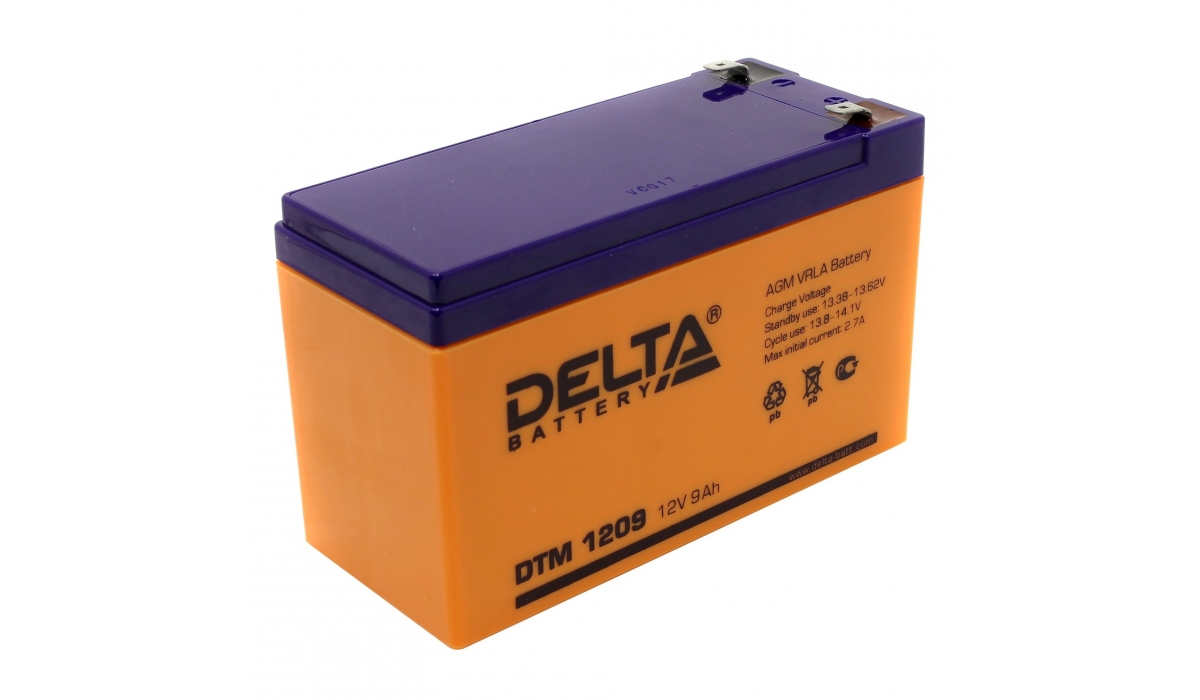 Аккумулятор Delta DTM 1209 (12V / 9Ah, AGM)