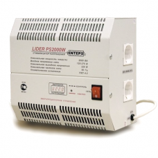 Стабилизатор напряжения Lider PS2000W-50, (НПП ИНТЕПС) 2 кВа, 110-320 В, 1фаза, 4,5%